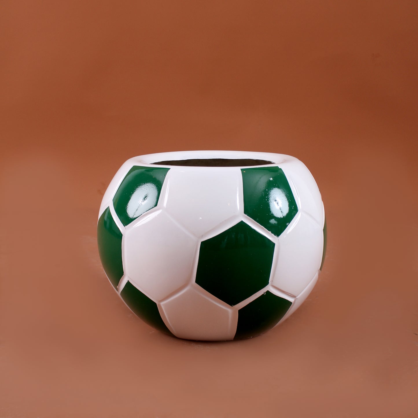 Football Pot β Round Fiberglass Planter for Modern Indoor & Outdoor Spaces