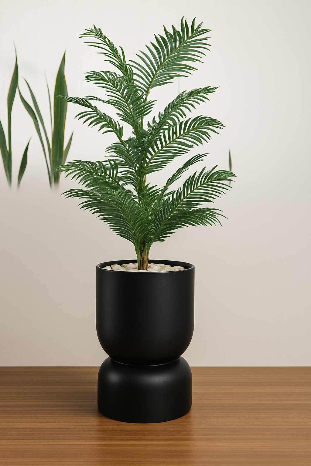 Hourglass Pot (Big) – Tall Fiberglass Planter for Elegant Indoor & Outdoor Spaces