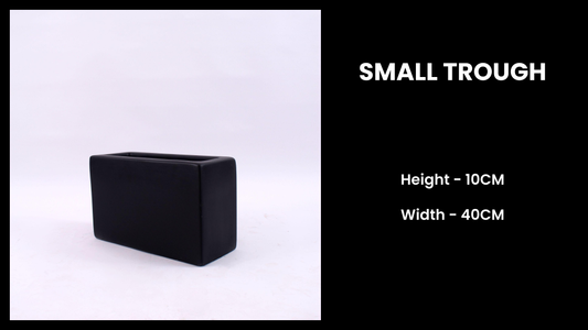 Small Trough Planter – Compact Fiberglass Pot for Ledges, Tables & Balconies
