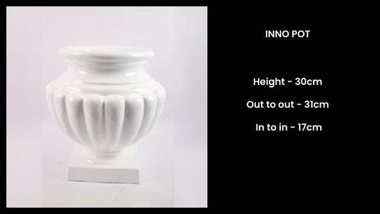 Inno Pot – Compact Decorative Fiberglass Planter for Tabletops & Small Spaces