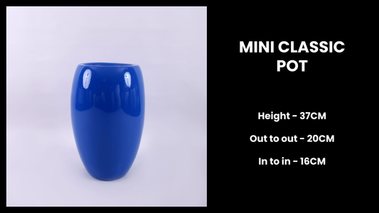 Mini Classic Planter – 37cm Fiberglass Pot for Tabletop & Indoor Plant Styling